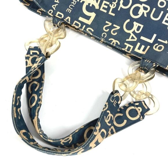 CHANEL By The Sea Line logo Shoulder Bag with Mobile Pouch Tote Bag - Picture 6 of 14